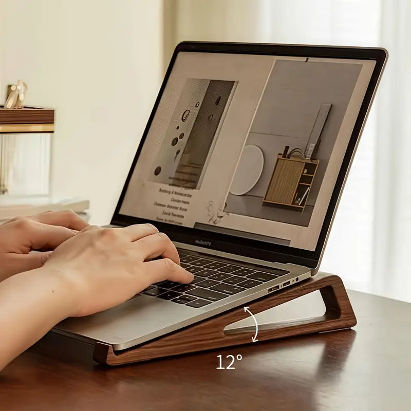 Suport portabil pentru laptop din lemn