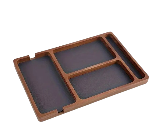 Organizator pentru birou din lemn natural